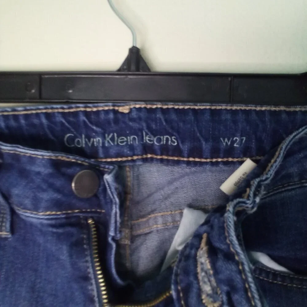 Calvin Klein Bermuda Shorts Women 27 Denim Blue